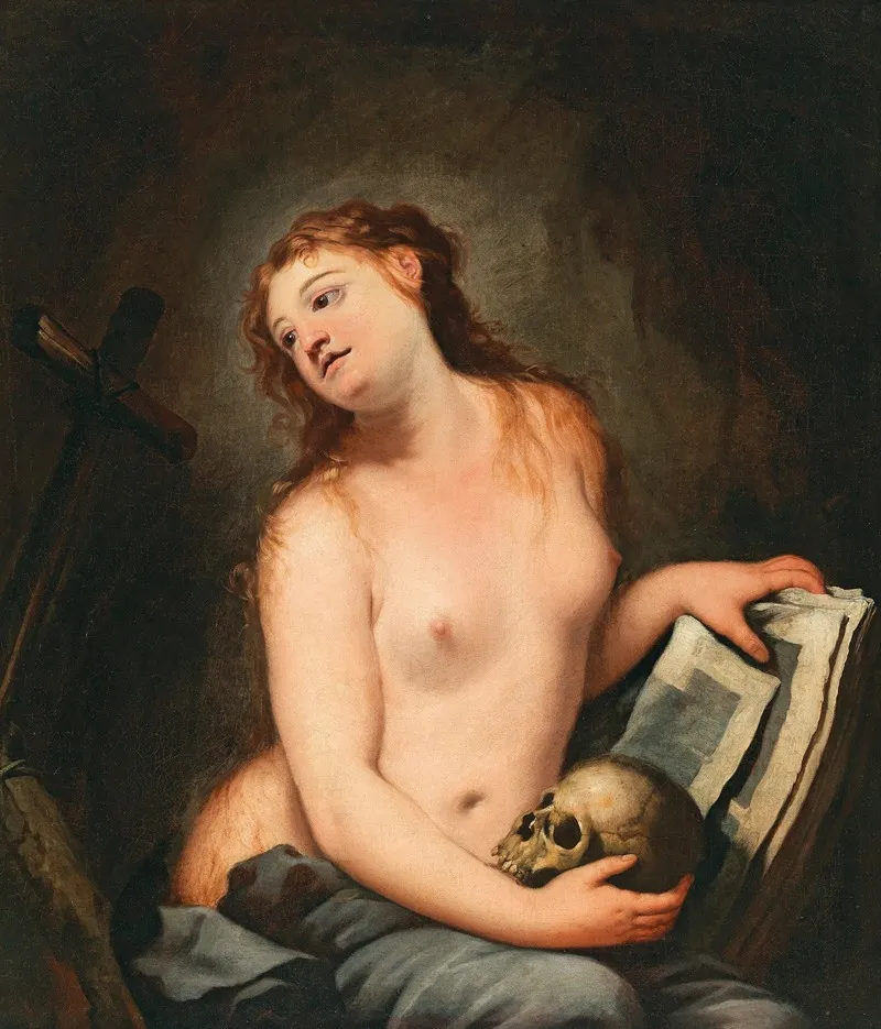 The Penitent Magdalene 10 Wall Art by Antonio Zanchi - High-Resolution Digital Print