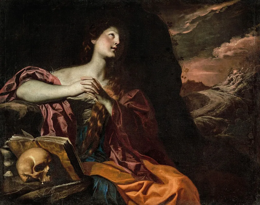 The Penitent Magdalene 13 Wall Art by Neapolitan School - High-Resolution Digital Print