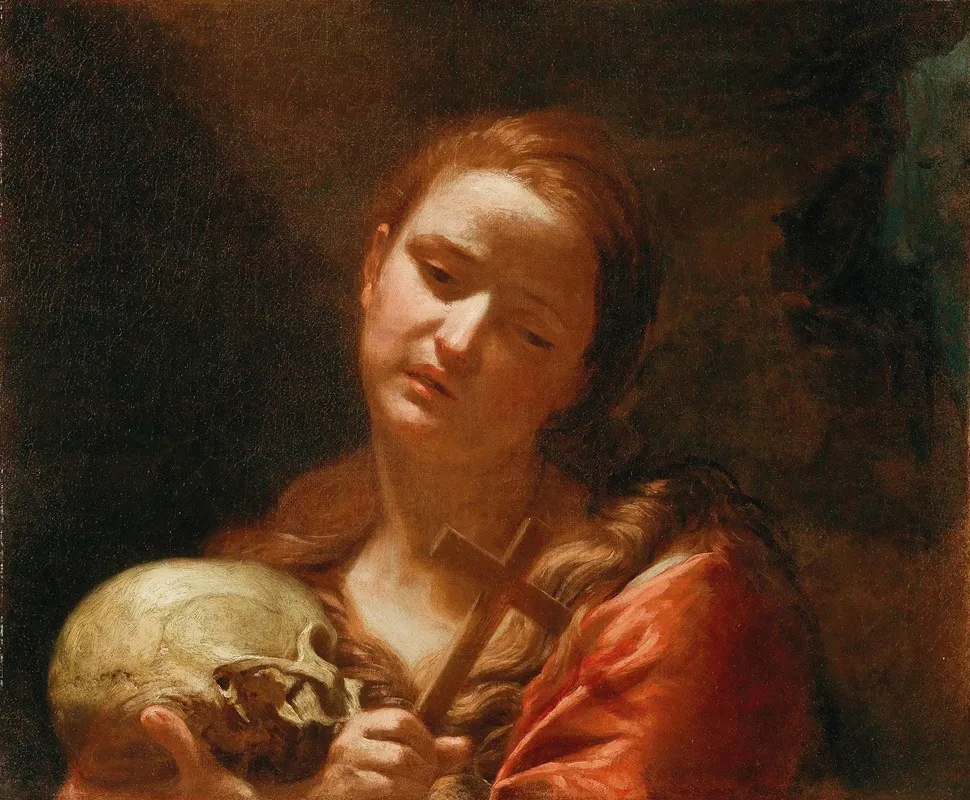The Penitent Magdalene 27 Wall Art by Guido Cagnacci - High-Resolution Digital Print