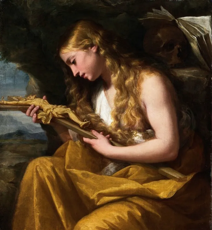 The Penitent Magdalene 2 Wall Art by Lorenzo Pasinelli - High-Resolution Digital Print