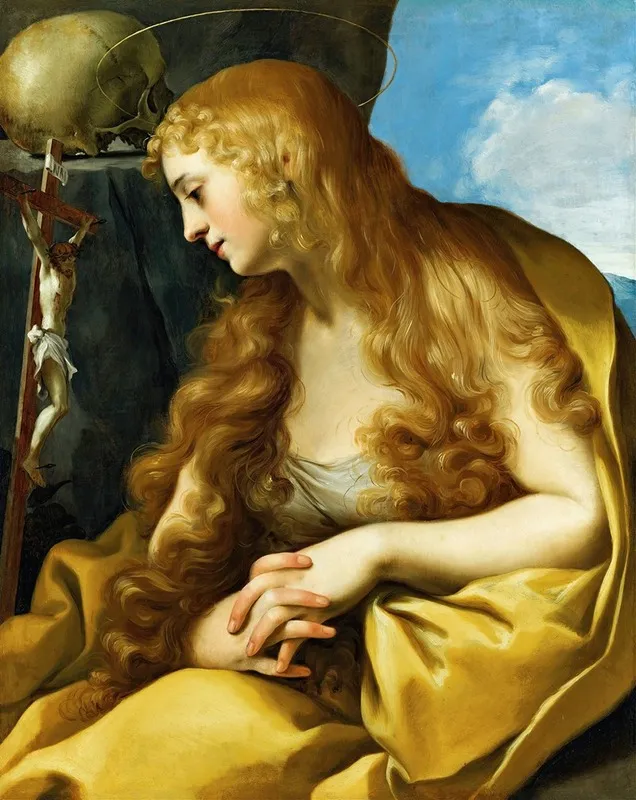 The Penitent Magdalene 3 Wall Art by Bolognese School - High-Resolution Digital Print