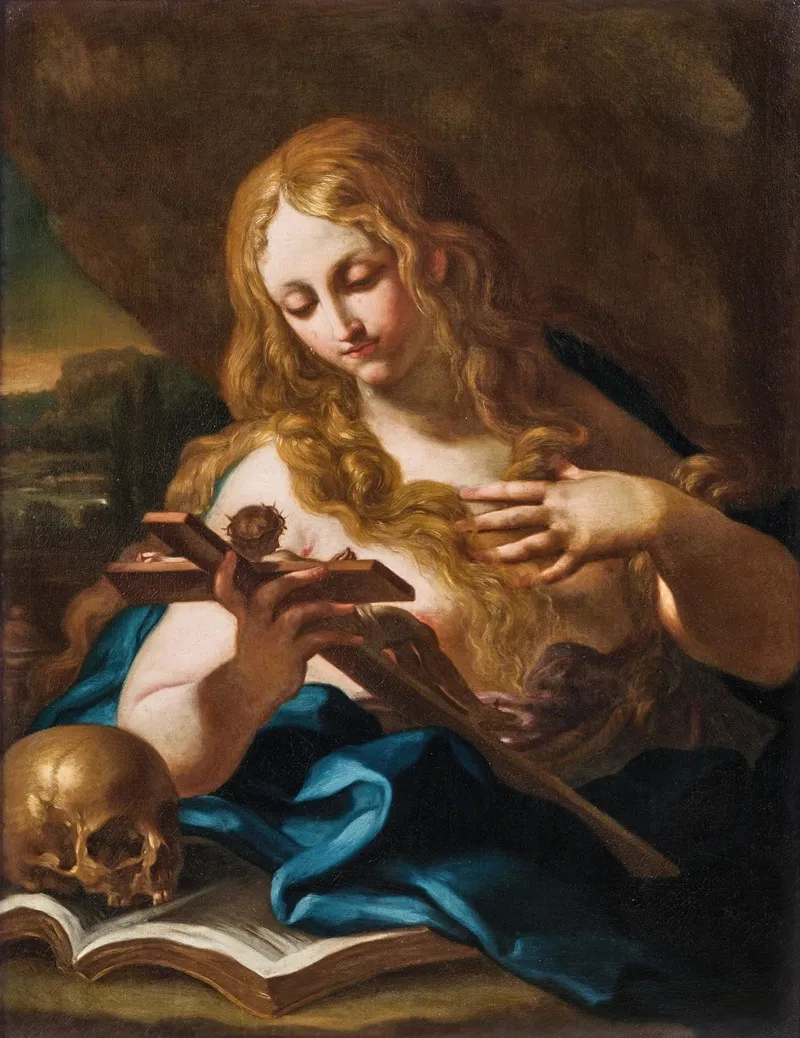 The Penitent Mary Magdalene 7 Wall Art by Sebastiano Conca - High-Resolution Digital Print
