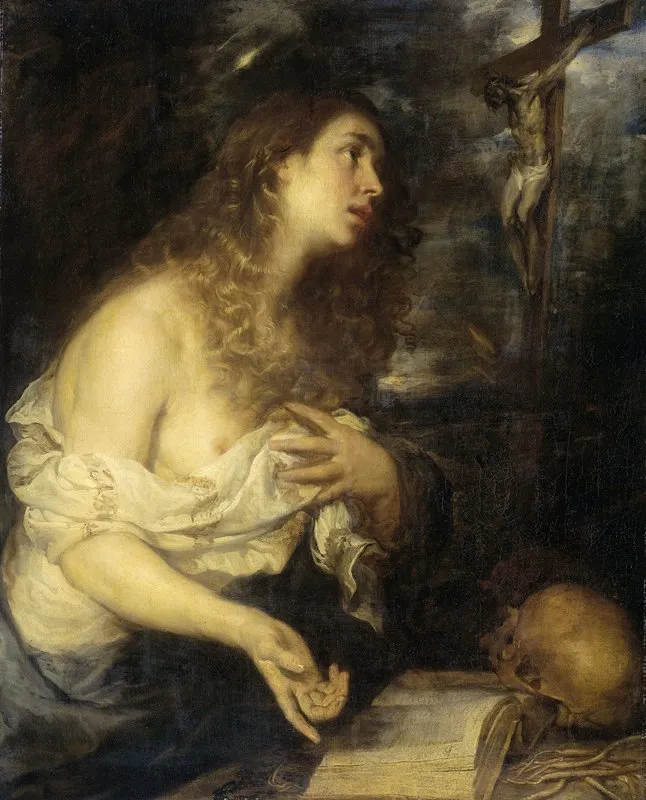 The Penitent Mary Magdalene 8 Wall Art by Mateo Cerezo the younger - High-Resolution Digital Print