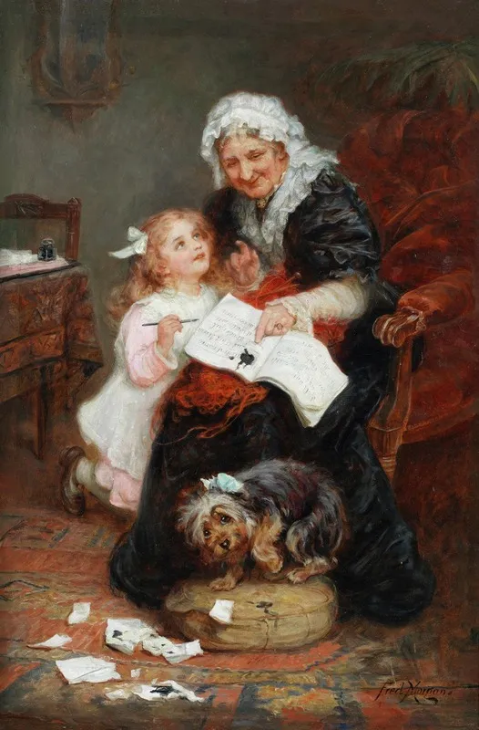 The Penitent Puppy Wall Art by Frederick Morgan - High-Resolution Digital Print