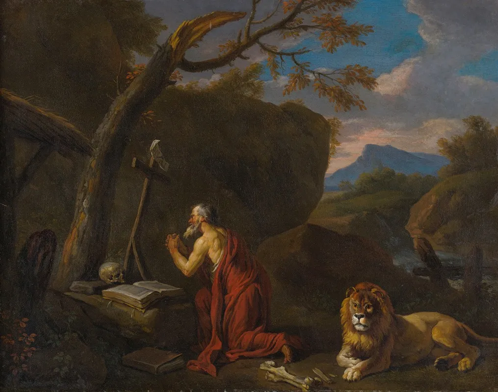 The Penitent Saint Jerome 2 Wall Art by Pieter van Bloemen - High-Resolution Digital Print