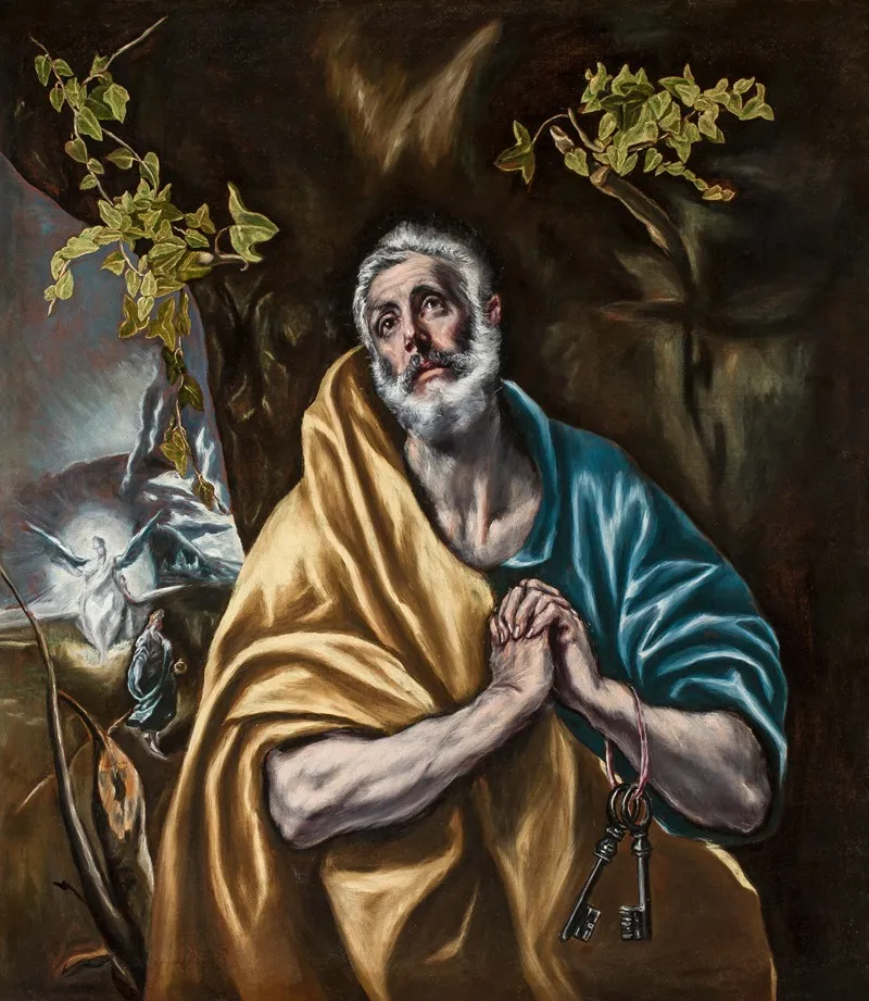 The Penitent Saint Peter Wall Art by El Greco (Domenikos Theotokopoulos) - High-Resolution Digital Print