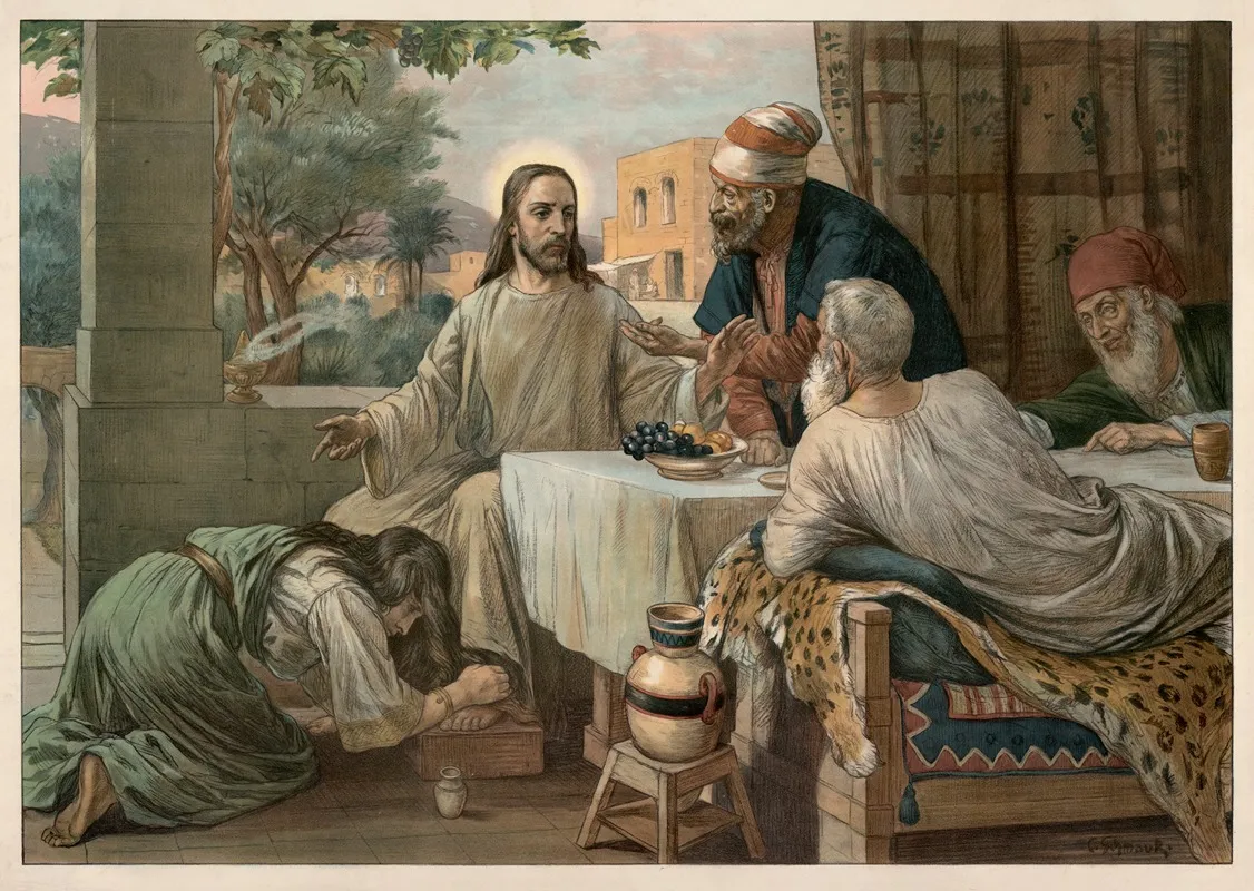 The Penitent Sinner Wall Art by Carl Schmauk - High-Resolution Digital Print
