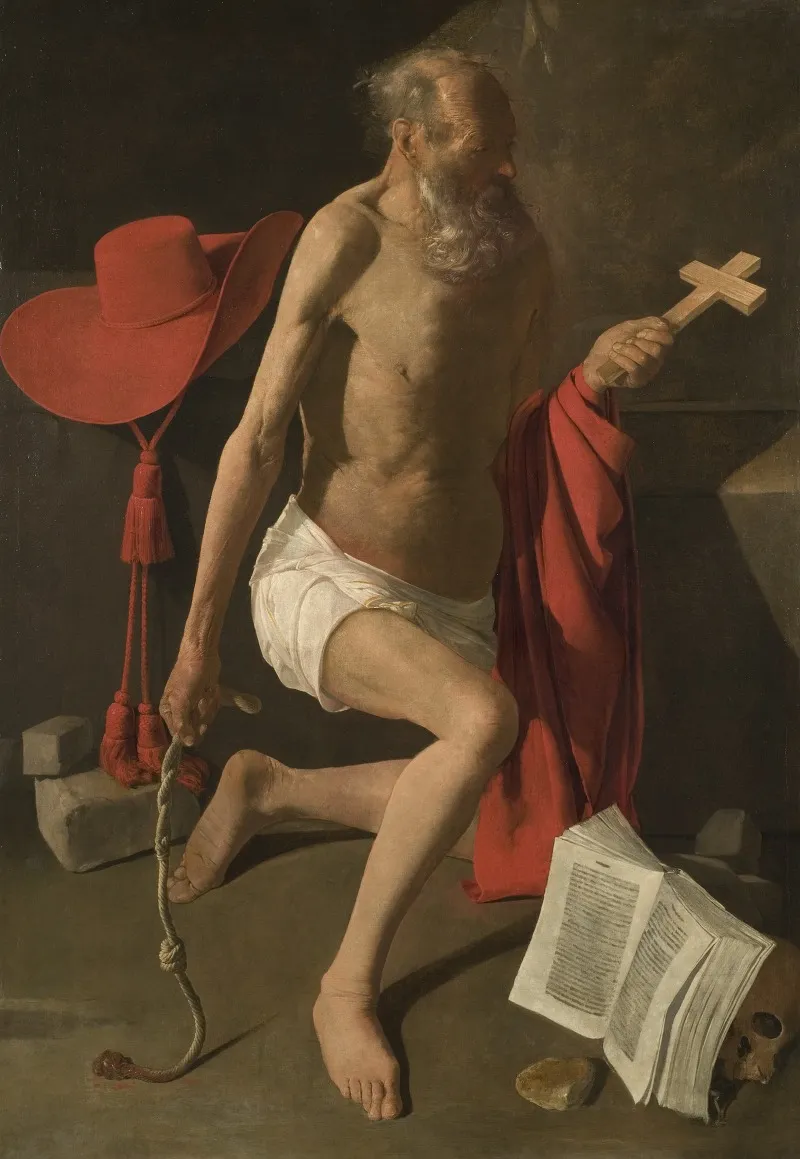 The Penitent St Jerome 2 Wall Art by Georges de La Tour - High-Resolution Digital Print