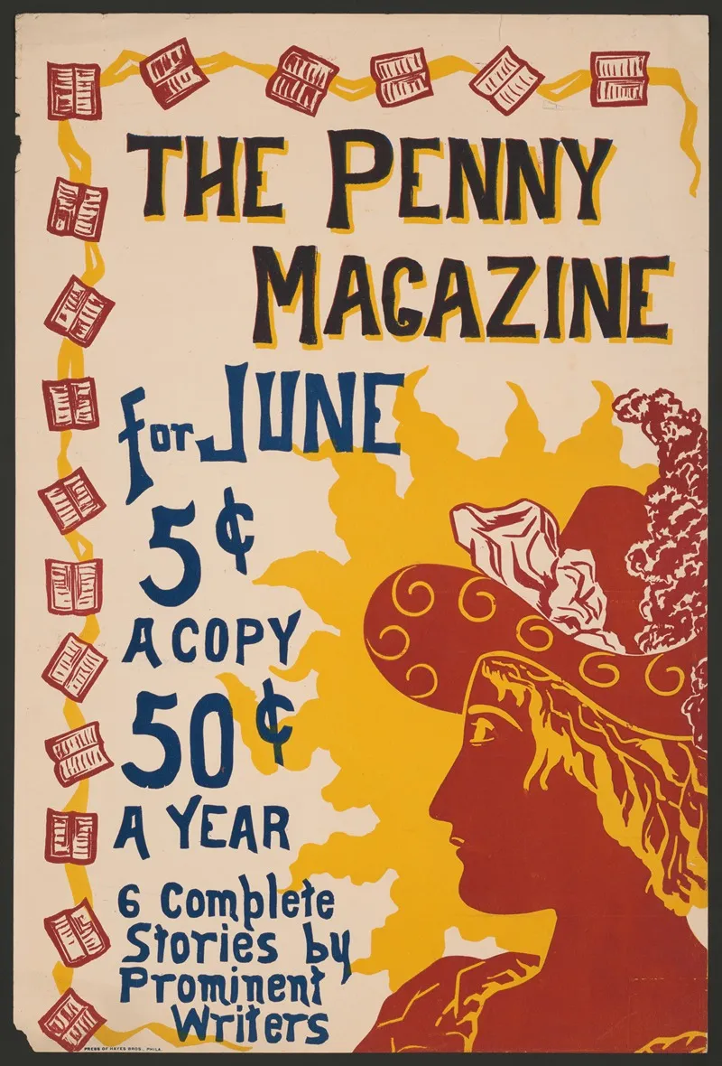 The Penny Magazine For June 6 Complete Stories By Prominent Writers Wall Art by Hayes Bros. - High-Resolution Digital Print