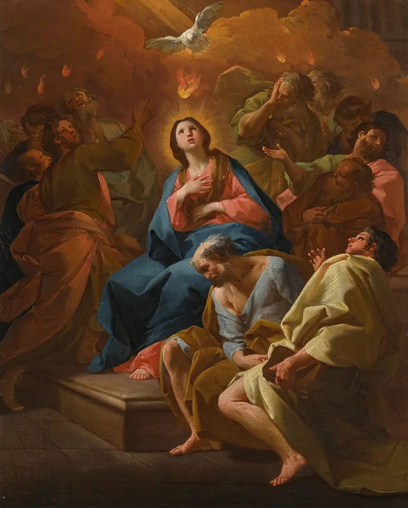 The Pentecost 3 Wall Art by Antonio González Velázquez - High-Resolution Digital Print