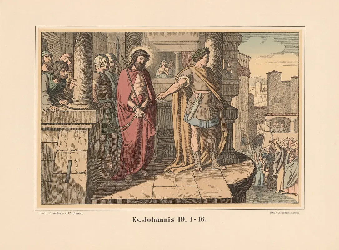 The People Choose Barabbas To Be Freed Wall Art by Karl Gottlob Schönherr - High-Resolution Digital Print