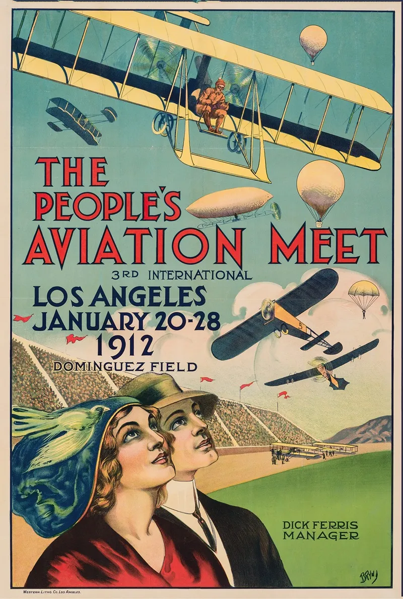 The Peoples Aviation Meet Wall Art by Oscar M. Bryn - High-Resolution Digital Print