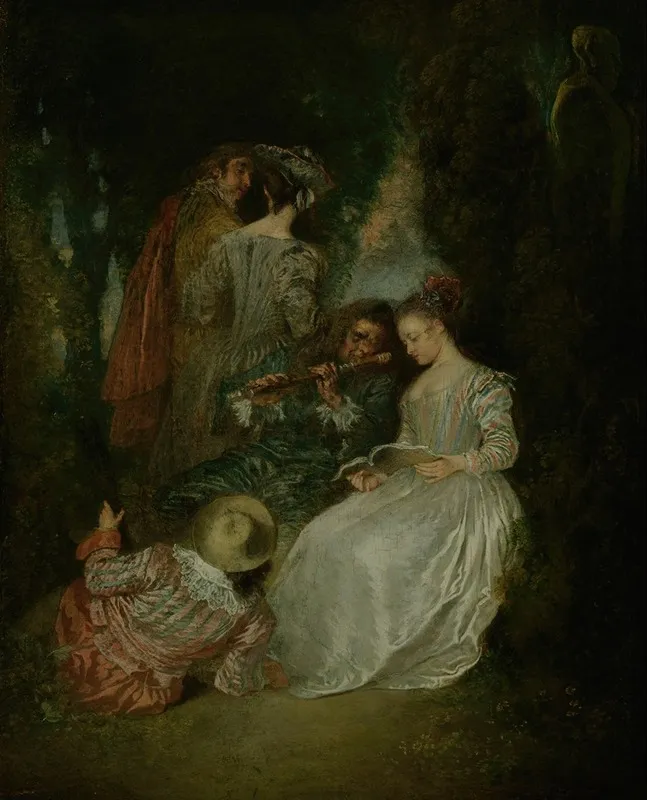 The Perfect Accord Wall Art by Jean-Antoine Watteau - High-Resolution Digital Print