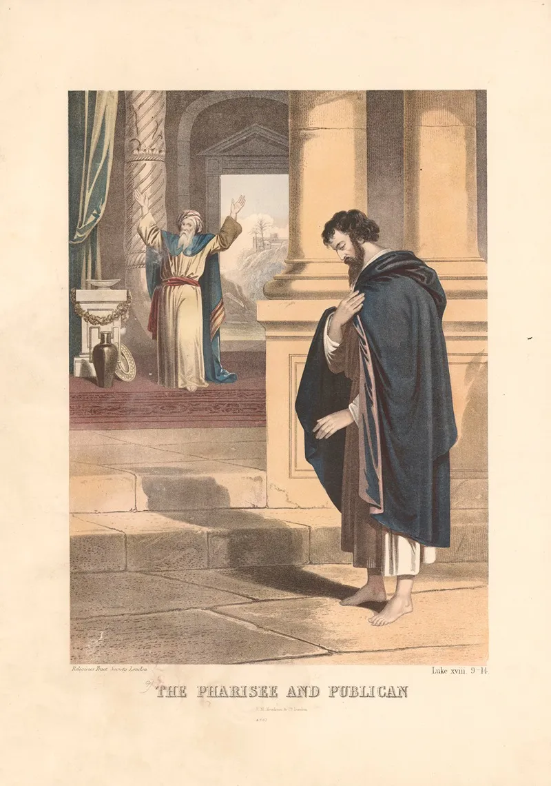 The Pharisee And The Publican 4 Wall Art by Joseph Martin Kronheim - High-Resolution Digital Print