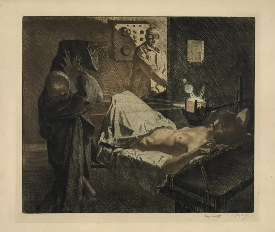 The Physician Of The X Rays Wall Art by Ivo Saliger - High-Resolution Digital Print