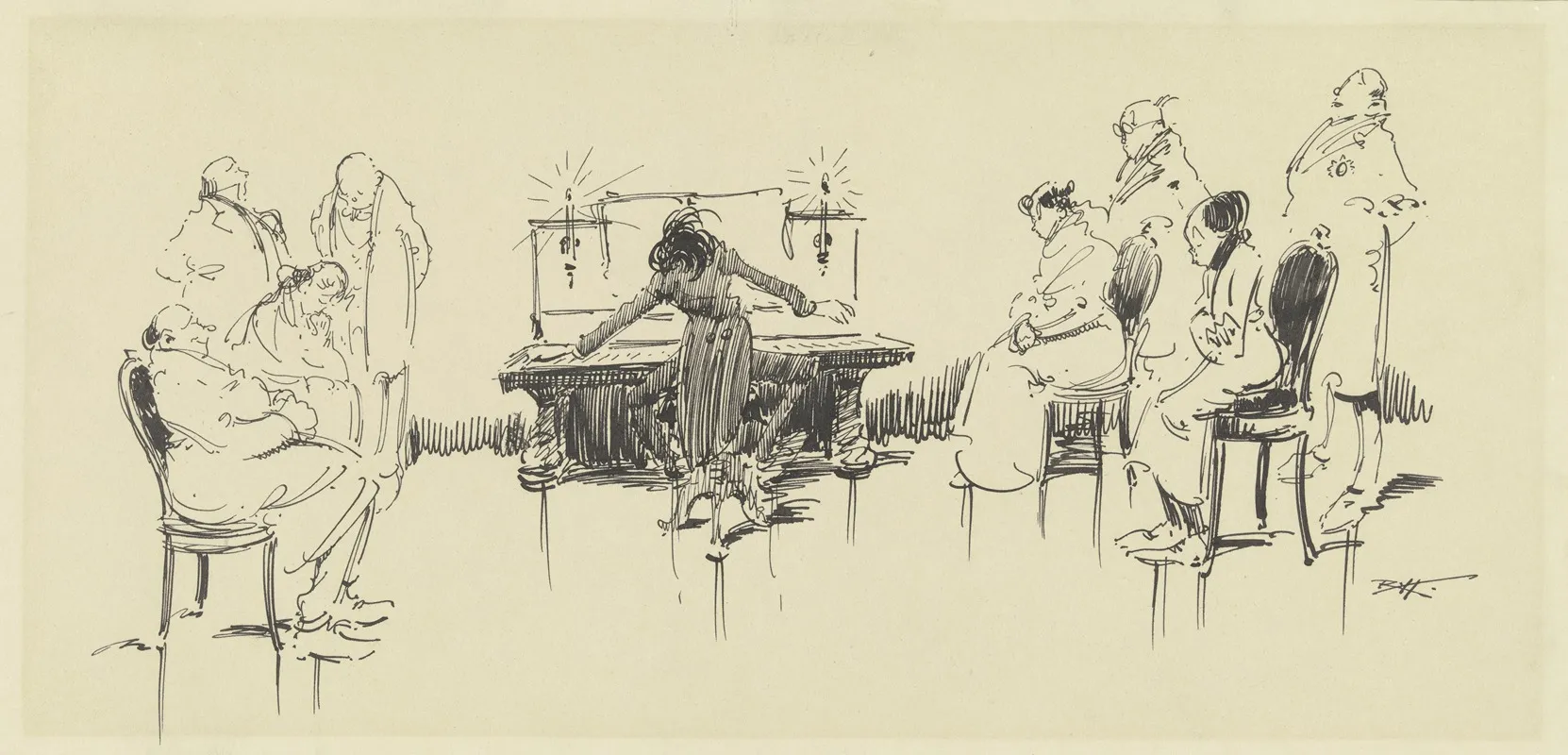 The Piano Player Wall Art by Rudolf Hesse - High-Resolution Digital Print