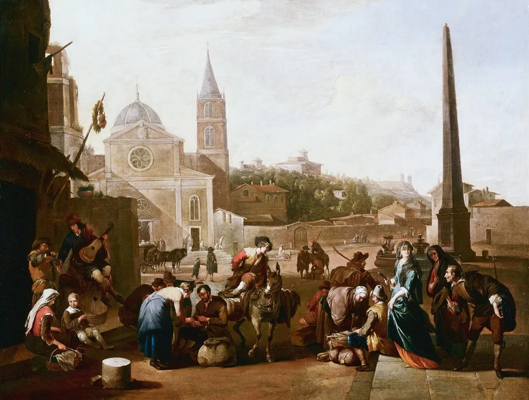 The Piazza Del Popolo Rome