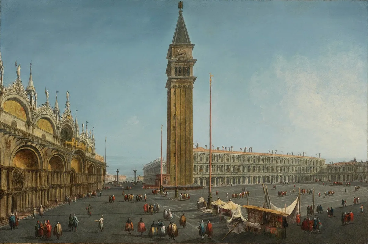 The Piazza San Marco Venice From The Torre Dellorologio