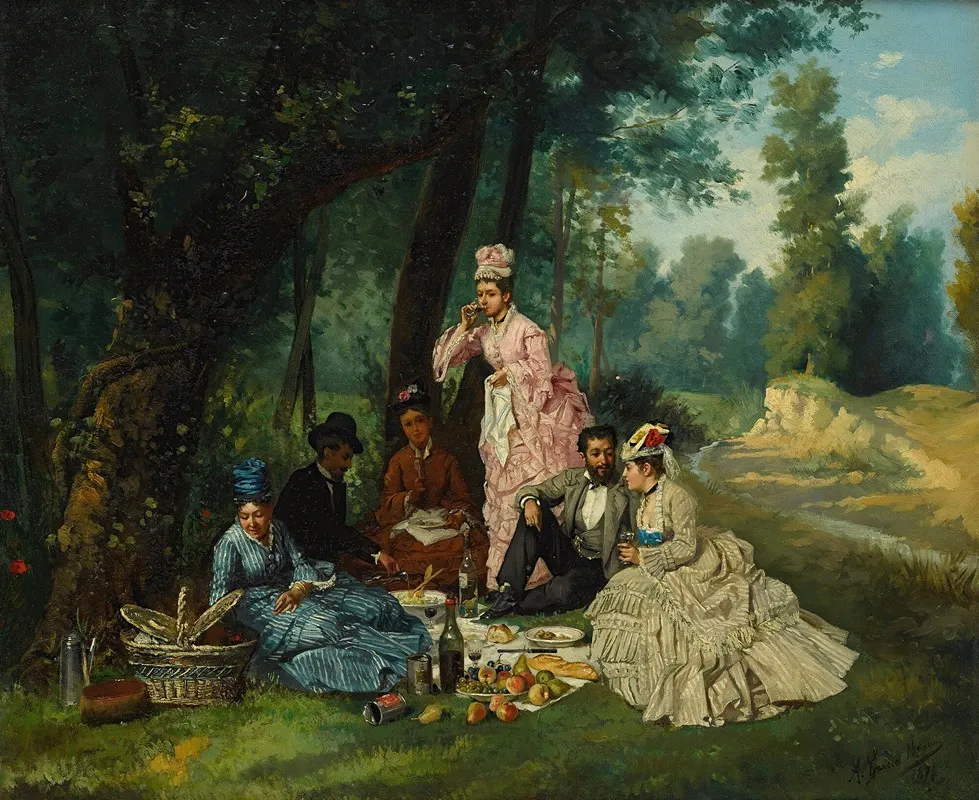 The Picnic Wall Art by Antonio García Mencía - High-Resolution Digital Print