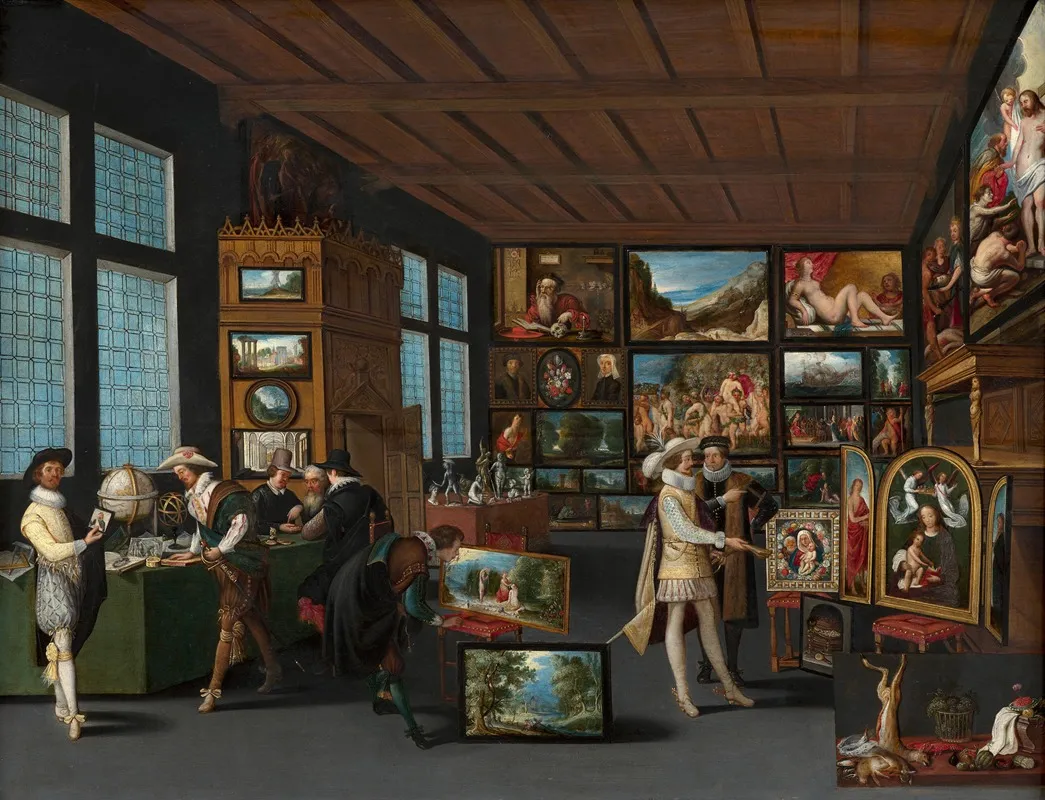 The Picture Gallery The Sciences And The Arts Wall Art by Adriaen van Stalbemt - High-Resolution Digital Print