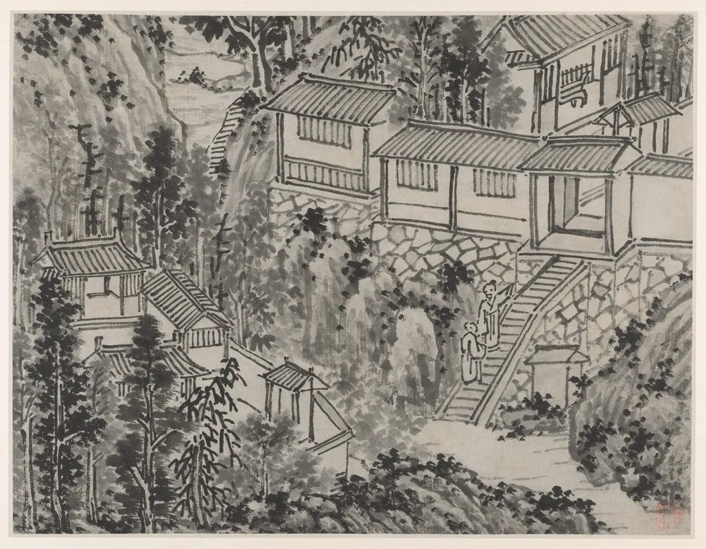 The Pine Retreat From Twelve Views Of Tiger Hill Suzhou