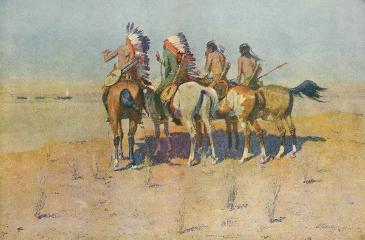 The Pioneers Wall Art by Frederic Remington - High-Resolution Digital Print