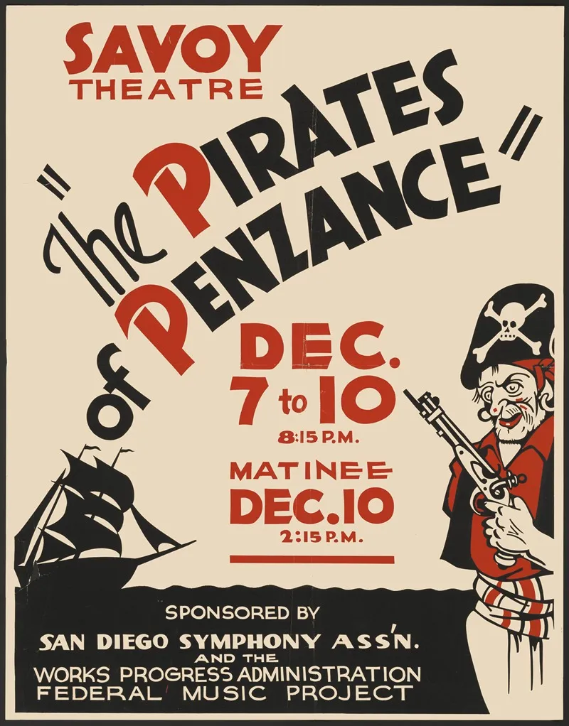 The Pirates Of Penzance Wall Art by Anonymous - High-Resolution Digital Print
