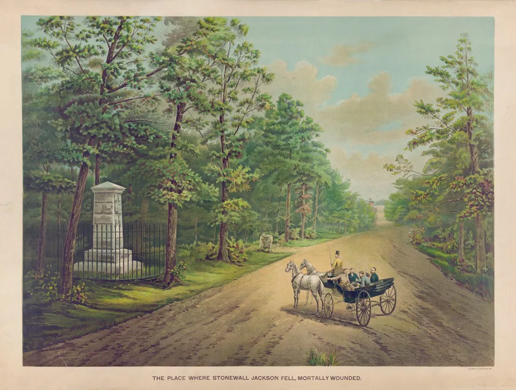 The Place Were Stonewall Jackson Fell Mortally Wounded Wall Art by John House - High-Resolution Digital Print