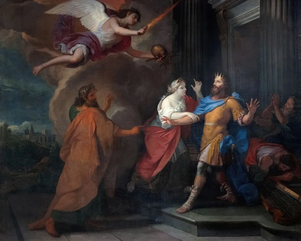 The Plague In The Reign Of David Wall Art by Guy Louis Vernansal the Elder - High-Resolution Digital Print