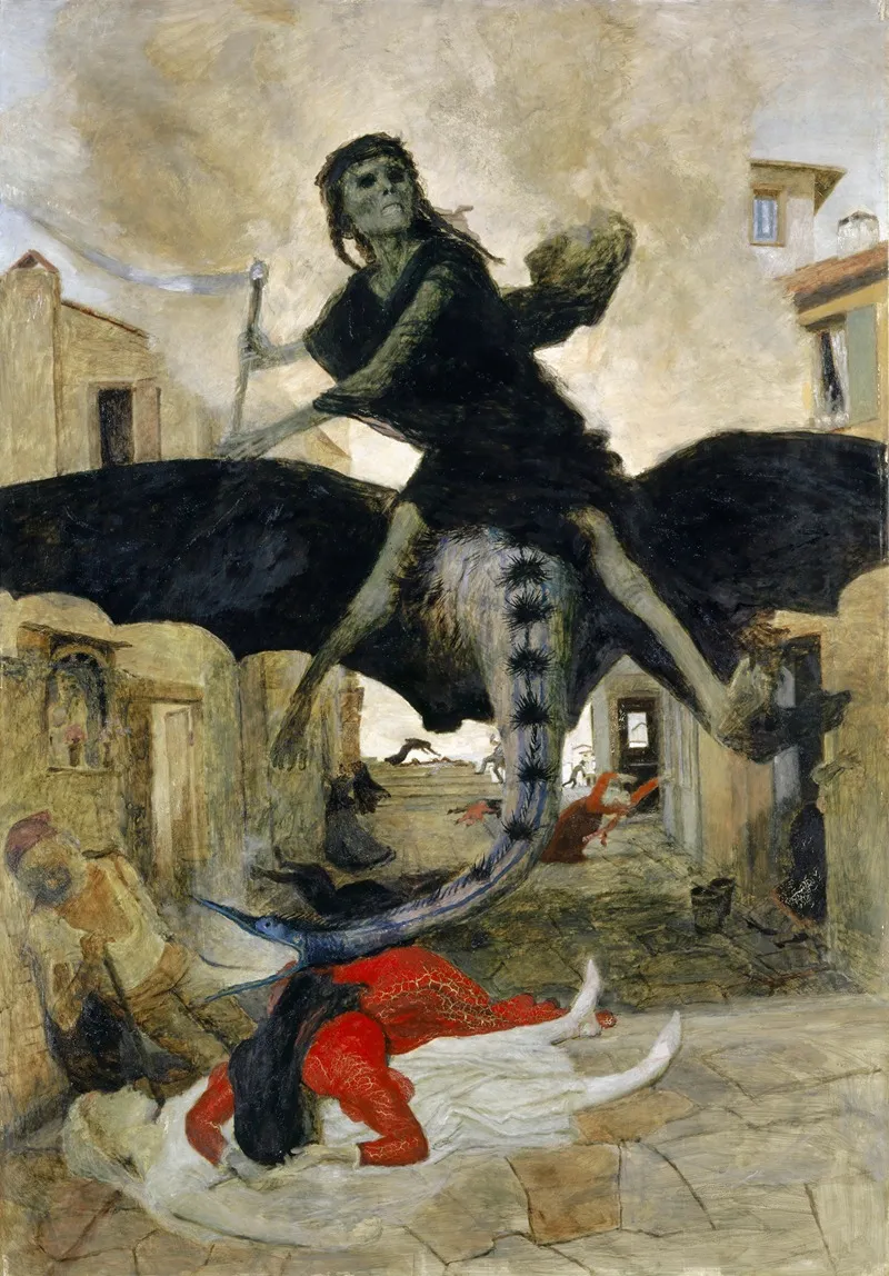 The Plague Wall Art by Arnold Böcklin - High-Resolution Digital Print