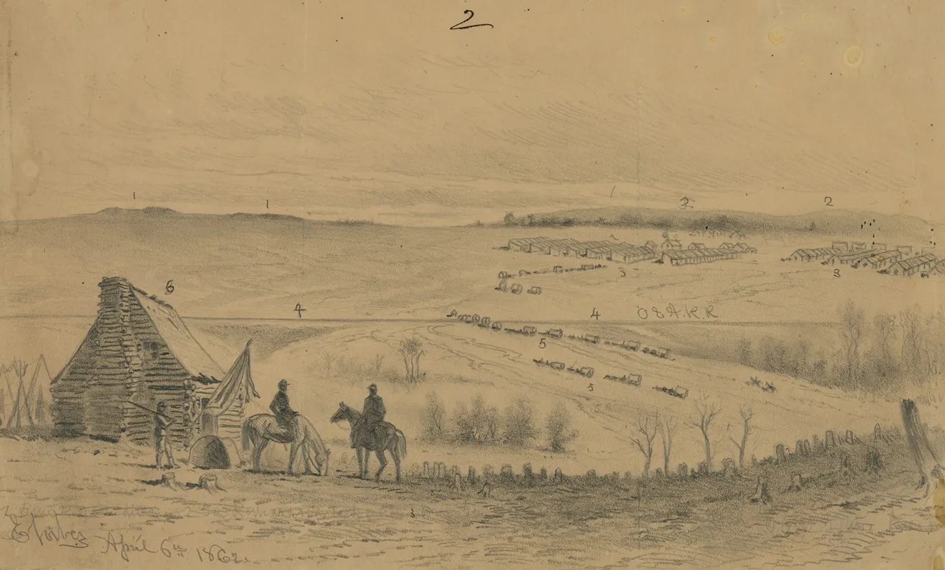 The Plains Of Manassas Looking Towards The Bull Run Mountains From Gen T F Meaghers Headquarters