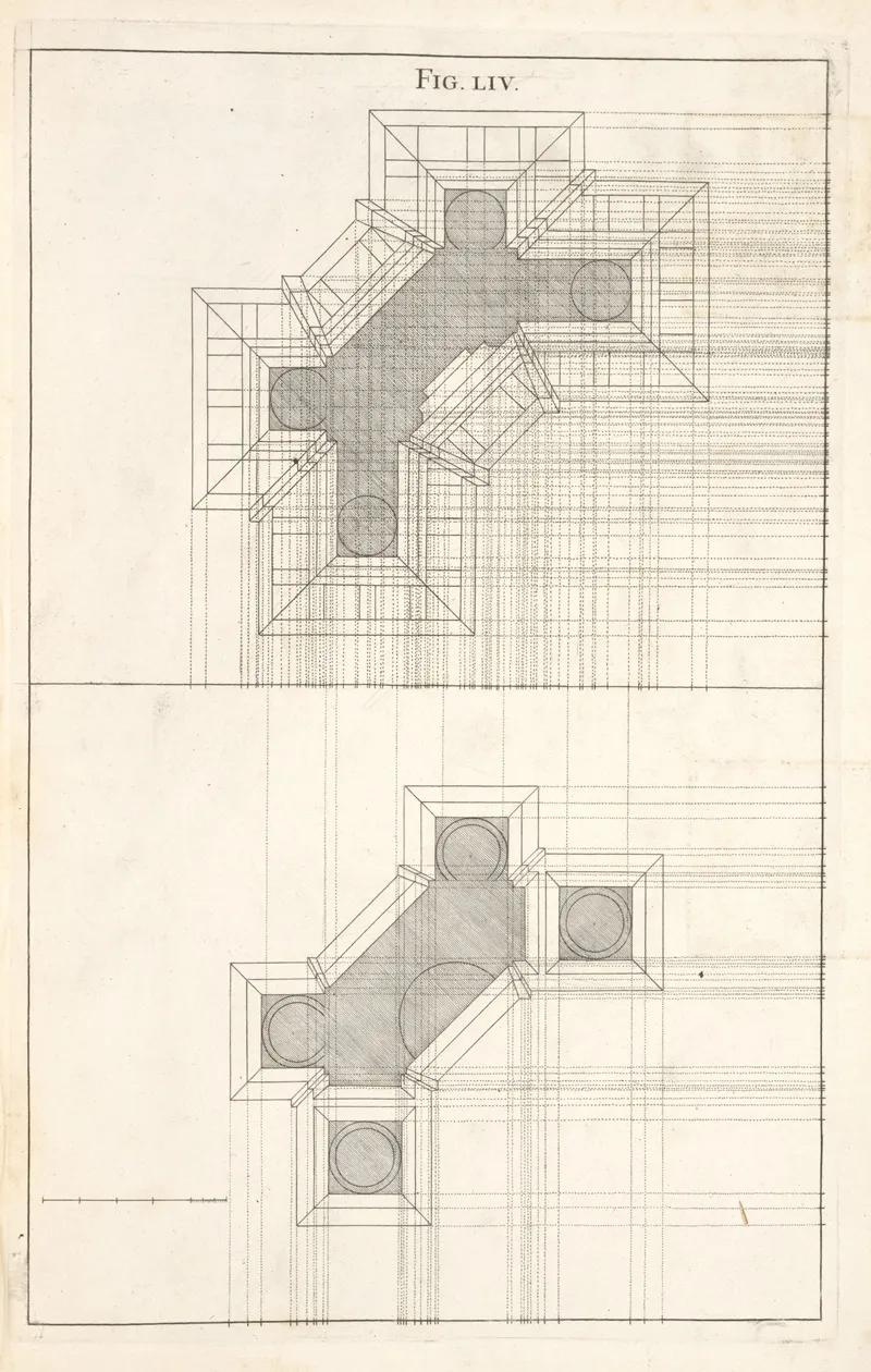 The Plan Of A Design Of The Corinthian Order Wall Art by Andrea Pozzo - High-Resolution Digital Print