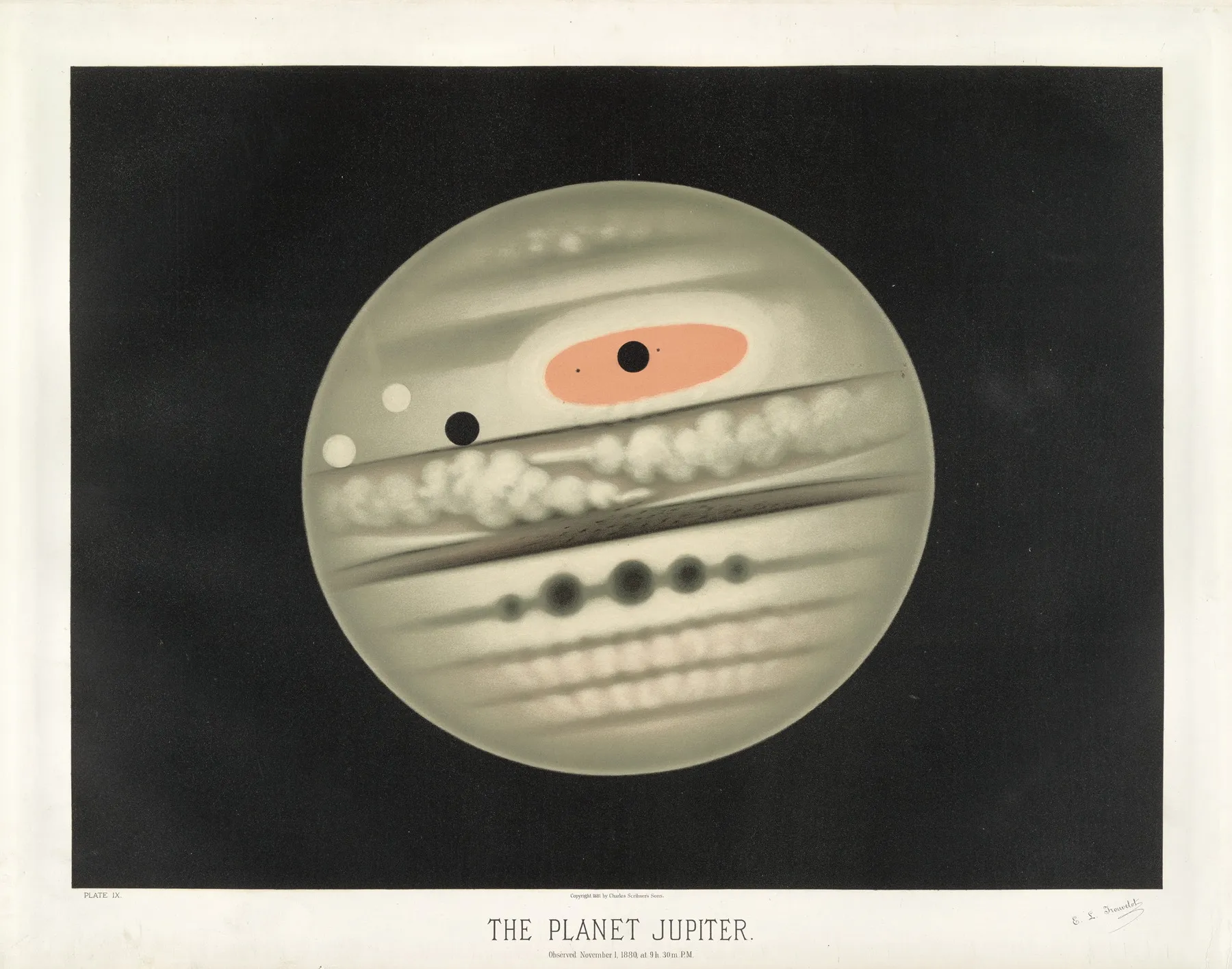 The Planet Jupiter Wall Art by Étienne Léopold Trouvelot - High-Resolution Digital Print