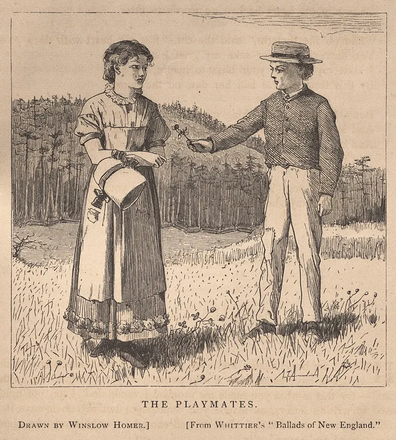 The Playmates Wall Art by Winslow Homer - High-Resolution Digital Print