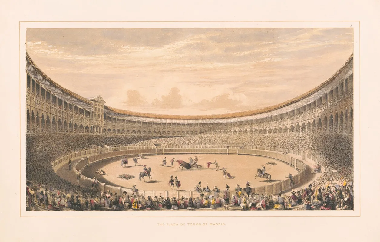 The Plaza De Toros Of Madrid Wall Art by William Henry Lake Price - High-Resolution Digital Print