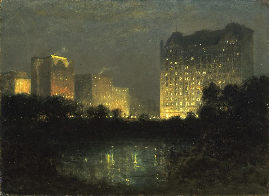 The Plaza Wall Art by William R. Derrick - High-Resolution Digital Print