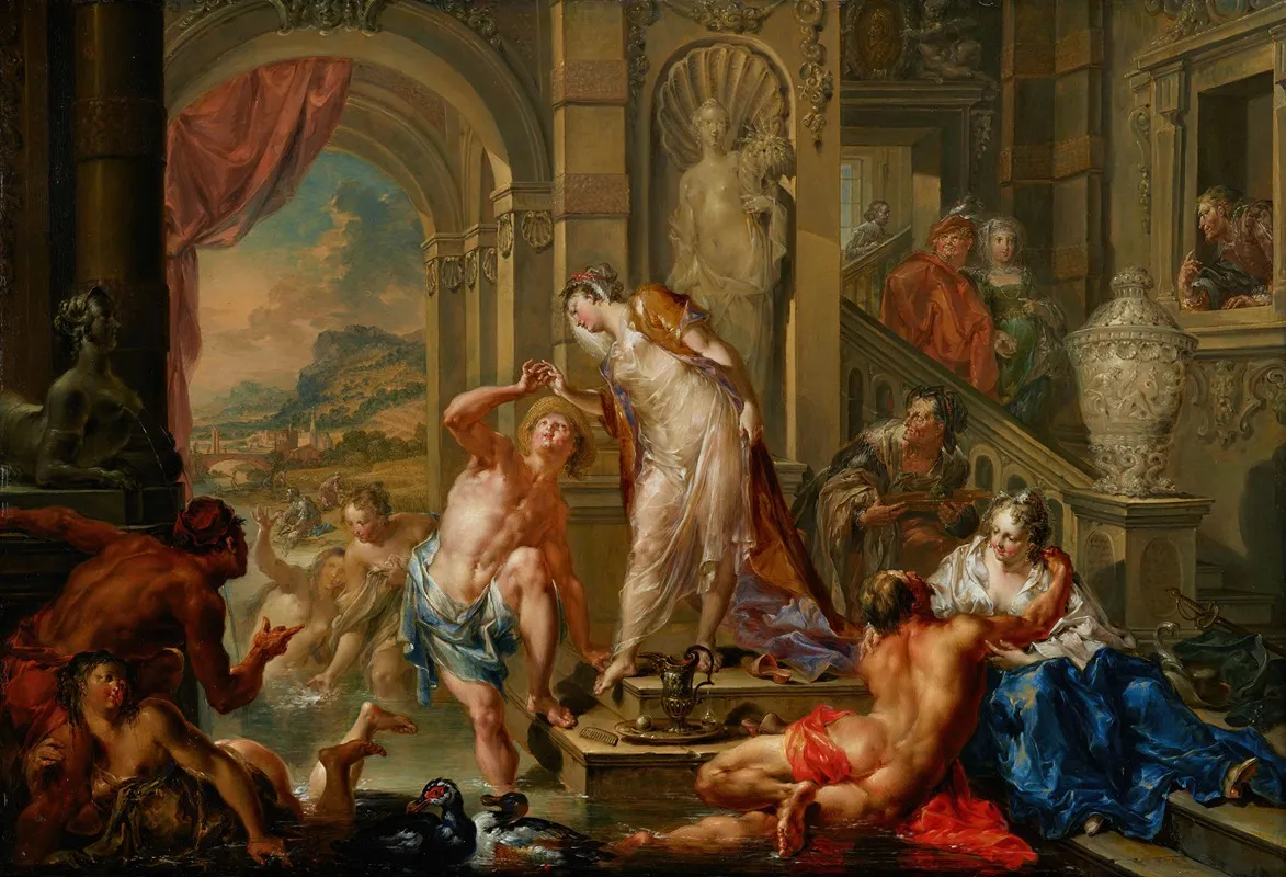 The Pleasures Of The Seasons Summer Wall Art by Johann Georg Platzer - High-Resolution Digital Print