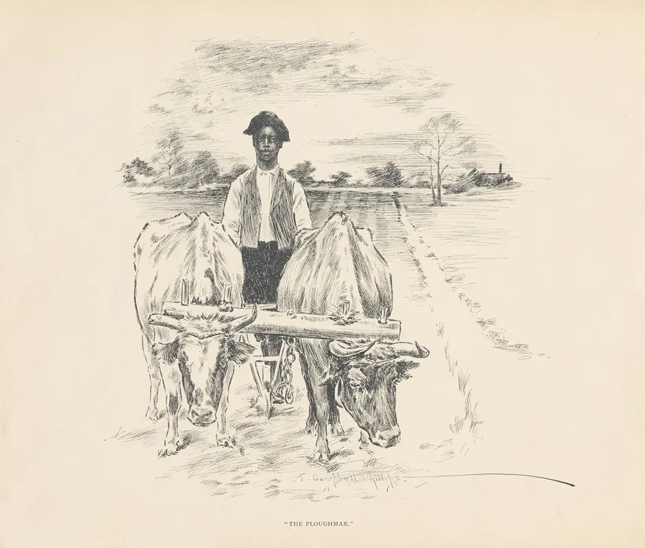 The Ploughman Wall Art by J. Campbel Phillips - High-Resolution Digital Print