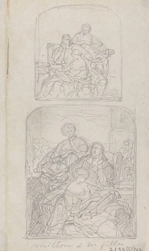 The Poet John Milton Dictates Paradise Lost To His Daughters 6