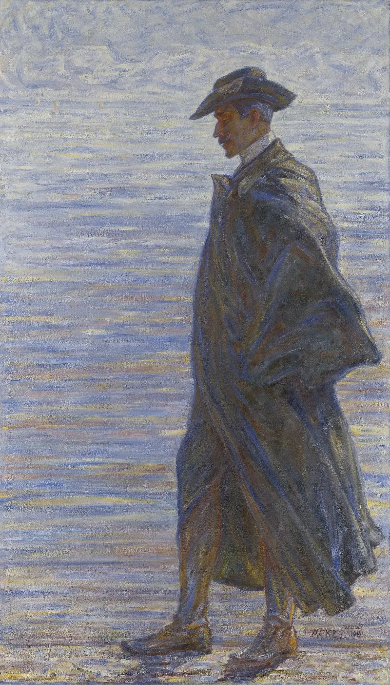 The Poet Verner Von Heidenstam Author Wall Art by J.A.G. Acke - High-Resolution Digital Print