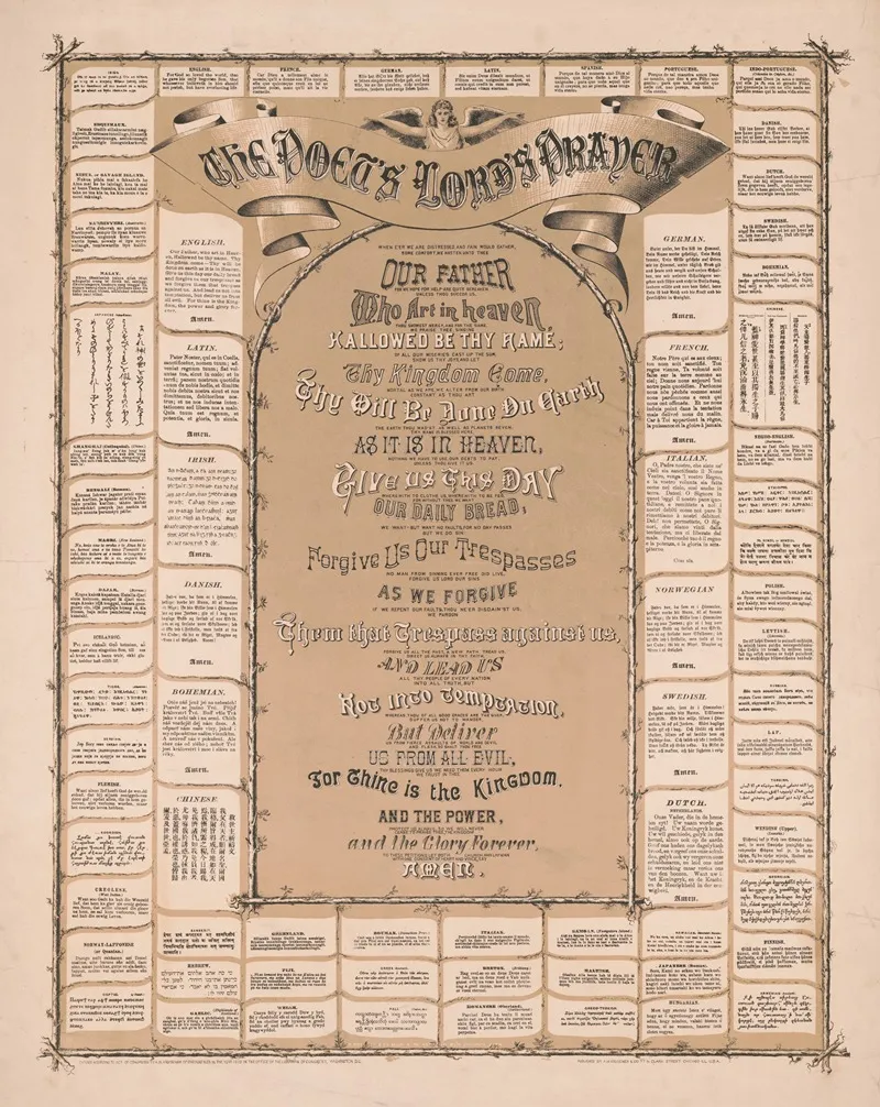The Poets Lords Prayer Wall Art by D. Bremner &amp; Co. - High-Resolution Digital Print