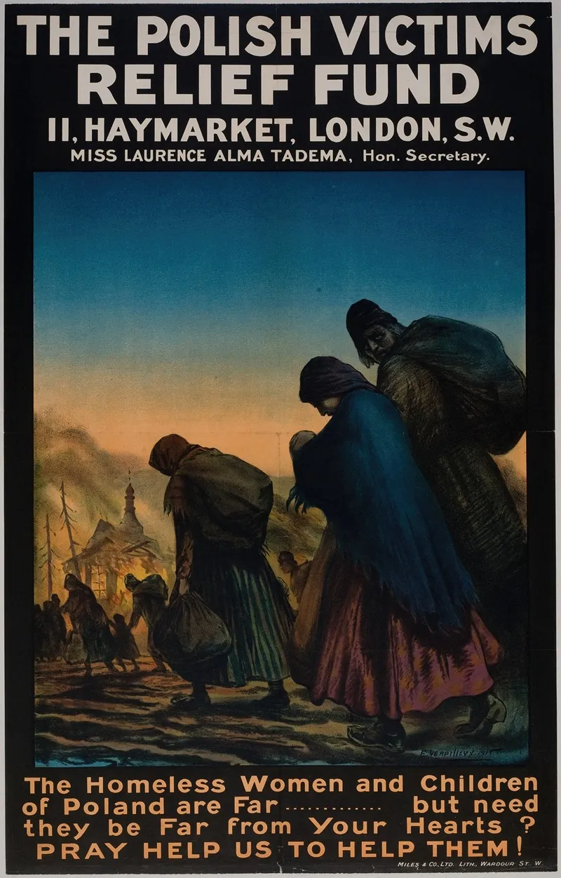 The Polish Victims Relief Fund Wall Art by E. Verpilleux - High-Resolution Digital Print