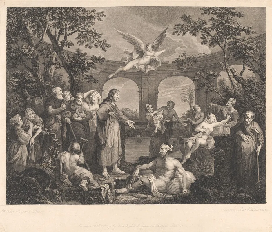 The Pool Of Bethesda 3 Wall Art by Simon François Ravenet - High-Resolution Digital Print