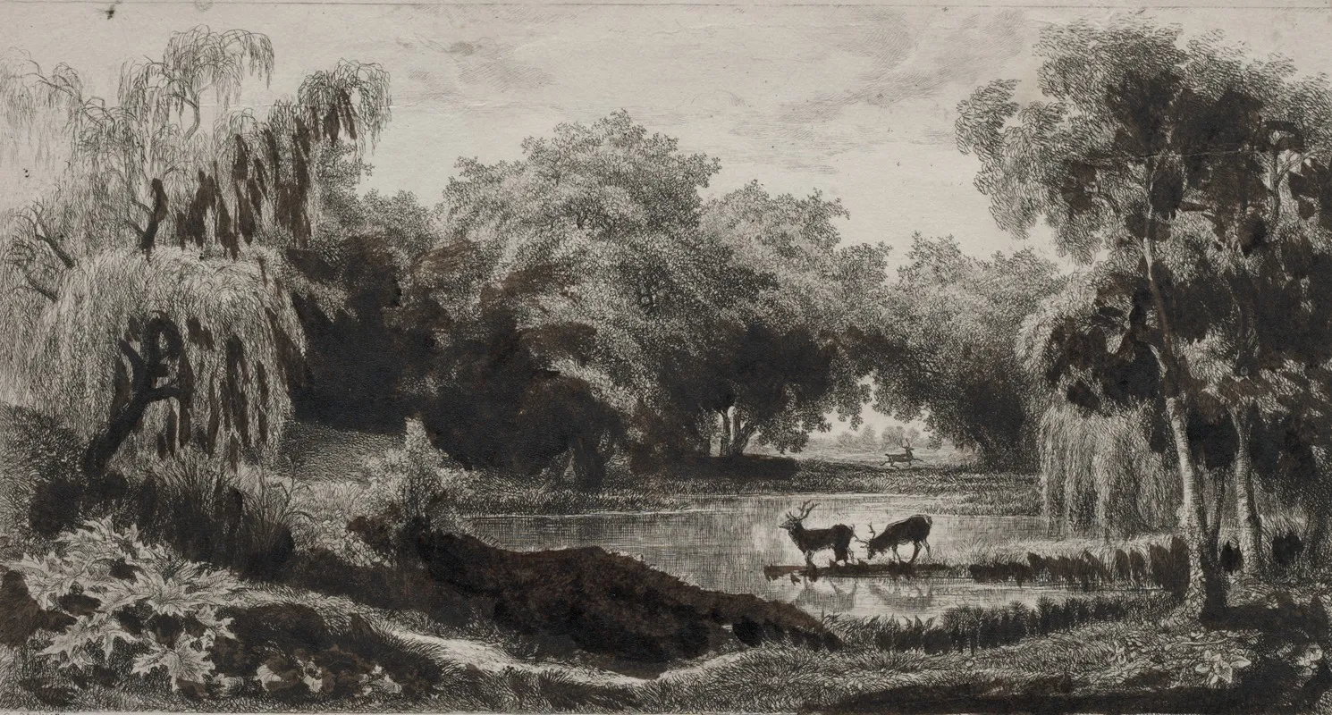 The Pool With Stags