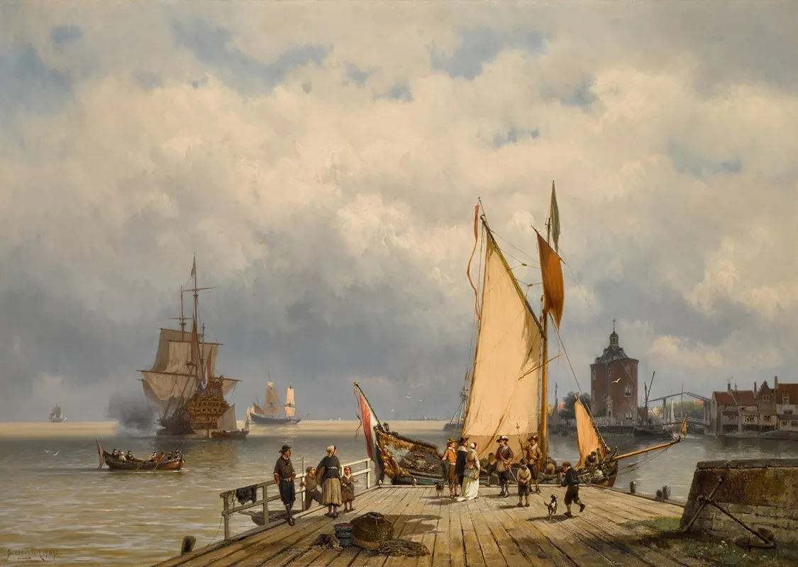 The Port At Enkhuizen