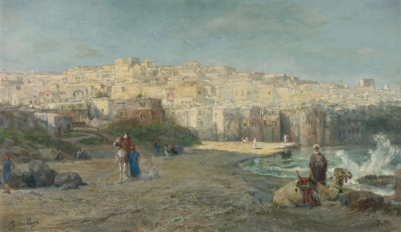 The Port Of Jaffa Wall Art by Pierre Tetar van Elven - High-Resolution Digital Print