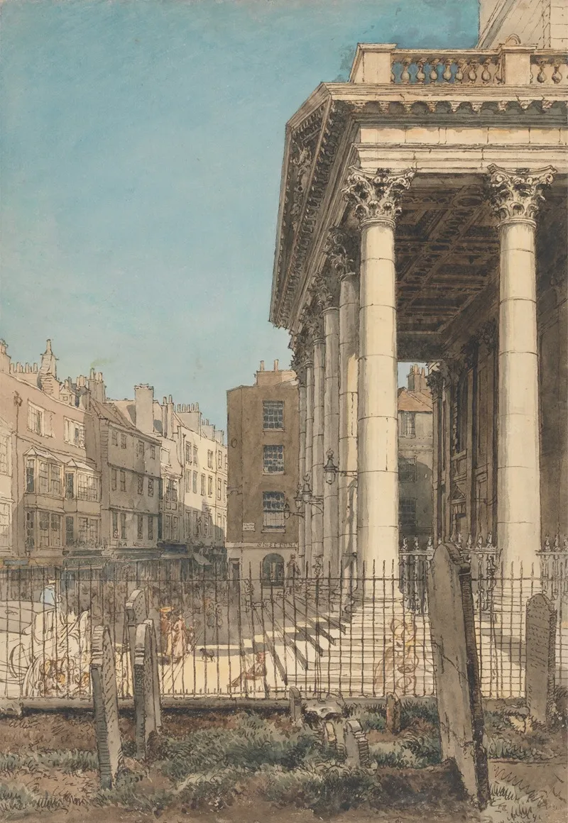 The Portico Of St Martin In The Fields