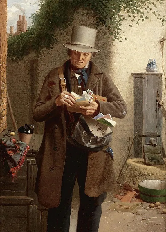 The Postman Wall Art by William Edward Millner - High-Resolution Digital Print