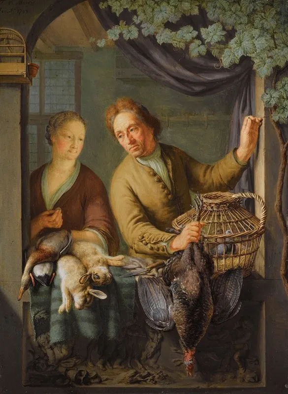 The Poulterer Wall Art by Frans Van Mieris The Younger - High-Resolution Digital Print