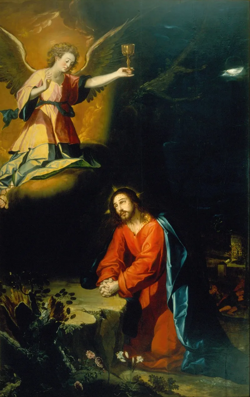 The Prayer In The Garden 2 Wall Art by Baltasar de Echave Orio - High-Resolution Digital Print
